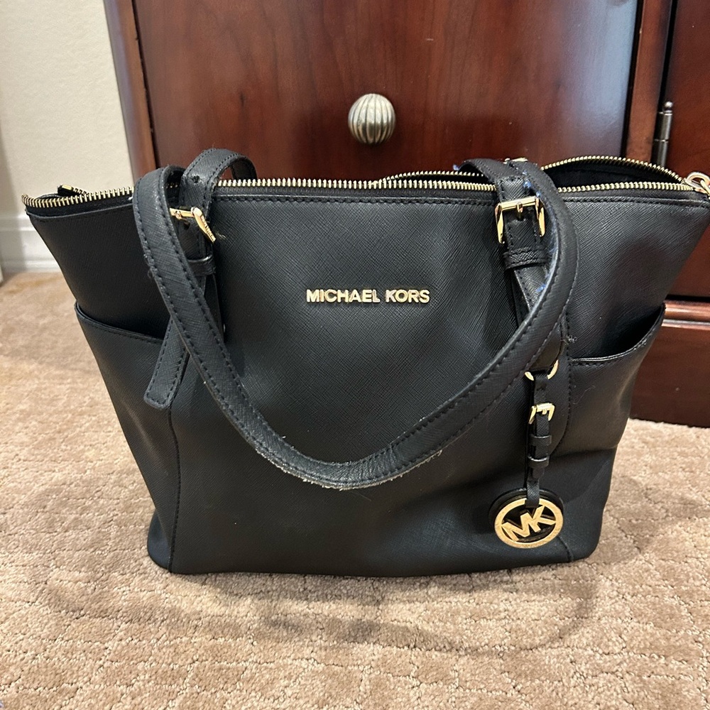 Black handbag